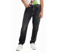 Desigual Men's Denim_Alessandro 2000 Negro Jeans pour Homme Noir Taille 32, Noir