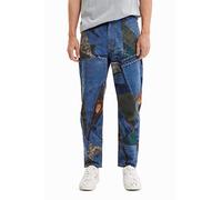 Desigual Men's Velez 5005 Denim RAW Jeans Bleu Taille 34, Bleu