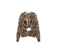 Desigual Minnie - Pull femme marron épais, 70% acrylique XS