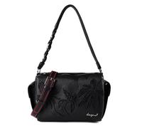 Desigual Sac à main femme Mirenis Habana avec breloques brodées Noir TU