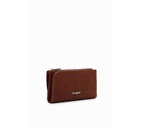 Desigual Mone_Dejavu INES, Portefeuille bi-Pliable Femmes, Marron, 18.5