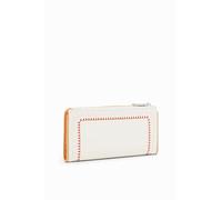 Desigual Mone_Prime INES, Portefeuille à Trois Volets pour Femme, Blanc, 18.5