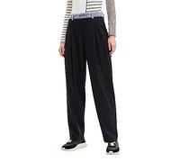 Desigual Pant_Chicago Pantalon décontracté, Noir, M Femme