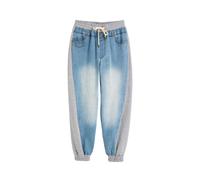 Desigual Pantalon bleu denim / gris chiné, Taille 40