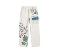 Desigual Pantalon cargo bleu / vert / rouge / blanc, Taille 36