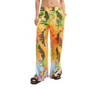 Desigual Pantalon de Bain Tropical Pa Bas de Bikini, Orange, Taille L Femme