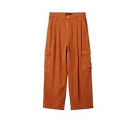 Desigual Pantalon Long tissé pour Femme, Blanc, Taille