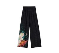 Desigual Pantalon 'Tropical Fluid' noir, Taille 34