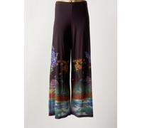 desigual pantalons femme de couleur marron 36