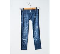 desigual pantalons fille de couleur bleu