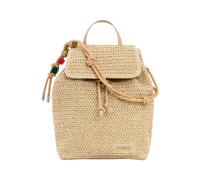 Desigual - Petit sac à dos en raphia - Femme - Sacs - Beige - Taille: ONE Size