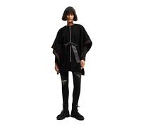 Desigual Poncho_Aladin Milan, 2000 Black, Noir, Taille Unique Femme