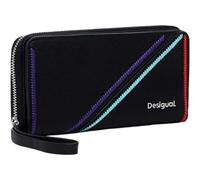 Desigual Portefeuille Long en polyuréthane pour Femme, Noir, One Size, Accessoires Portefeuille Long PU