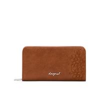 Desigual Porte-monnaie Sierra Fiona Long Wallet floral camel brun Taille Unique