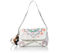 Desigual PU Across Body Bag, Handbag Femme, Blanc, Taille Unique