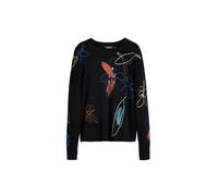Desigual Pull-over bleu / homard / noir / blanc, Taille XS