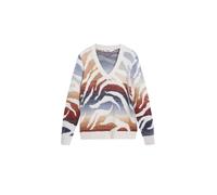 Desigual Pull-over crème / bleu / marine / marron / blanc, Taille M