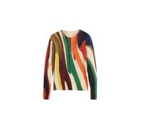 Desigual Pull-over 'Designed By Mr. Christian Lacroix' beige clair / brun foncé / vert / orange, Taille XS