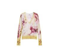 Desigual Pull-over jaune / rose / blanc, Taille S