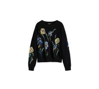 Desigual Pull-over mélange de couleurs / noir, Taille XS