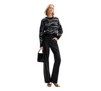Desigual Pull Plat en Tricot Fin pour Femme Sweat-Shirt