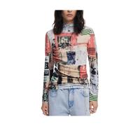 Desigual - Pull Rose en Viscose pour Femme Montreal Jerseys - Femme - Tops - Multicolore - Taille: 40 FR