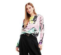 Desigual Pullover_Christian-lacroi Sweat-Shirt, Noir, Taille S Femme