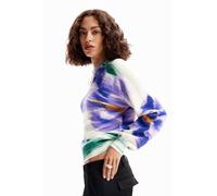 Desigual Pullover_ebro Sweat-Shirt, Blanc, X-Small Femme