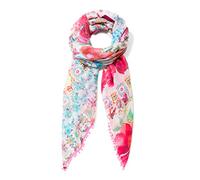 Desigual Rectangle Foulard Geisha Woman White Écharpe, Blanc (Soybean 1028), Taille Unique Femme