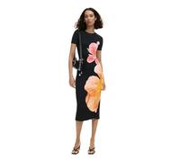 Desigual Robe à Manches Courtes de la Collection pour Femme, Noir, XL