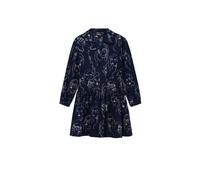 Desigual Robe à Manches Longues pour Femme, Bleu, X-Large