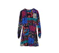 Desigual Robe azur / fuchsia / noir / blanc, Taille 36