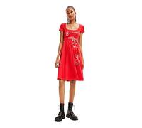 Desigual Robe Broadway Road pour Femme, Rouge, M