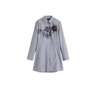 Desigual Robe-chemise gris clair / mélange de couleurs, Taille 40