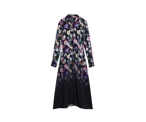 Desigual Robe-chemise mélange de couleurs / noir, Taille 36