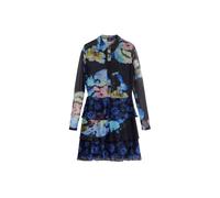 Desigual Robe-chemise mélange de couleurs / noir, Taille 38