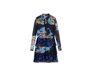 Desigual Robe-chemise mélange de couleurs / noir, Taille 38