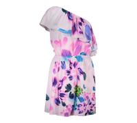 Desigual, Femme, Robes, Multicolore, Taille: 44 FR Robe courte rose à une épaule