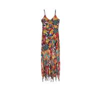 Desigual Robe d’été turquoise / jaune / orange / noir, Taille 34