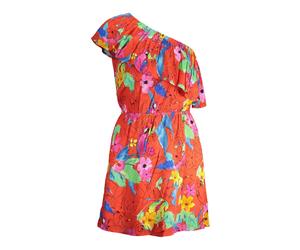 Desigual - Robe Élégante Rose One-Shoulder - Femme - Robes - Multicolore - Taille: 42 FR