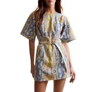 Desigual Robe bleu / jaune / rose, Taille 38