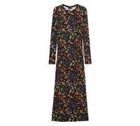 Desigual Robe en Tricot à Manches Longues pour Femme, Noir, XL