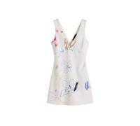 Desigual Robe mélange de couleurs / blanc, Taille 36