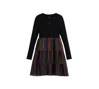 Desigual Robe mélange de couleurs / noir, Taille 110-116