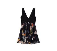 Desigual Robe mélange de couleurs / noir, Taille 38