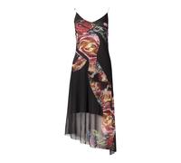 Desigual - Robe Mi-longue Fleurie Asymétrique - Femme - Robes - Multicolore - Taille: 42 FR