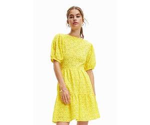 Desigual Robe pour Femme, Jaune, M