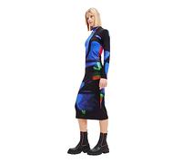 Desigual Robe pour Femme - Vest_Hologram Lacroix, Noir, M
