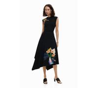Desigual Robe sans Manches de la Collection pour Femme, Noir, Taille XL