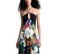 Desigual Robe sans Manches de la Collection pour Femme, Noir, XS